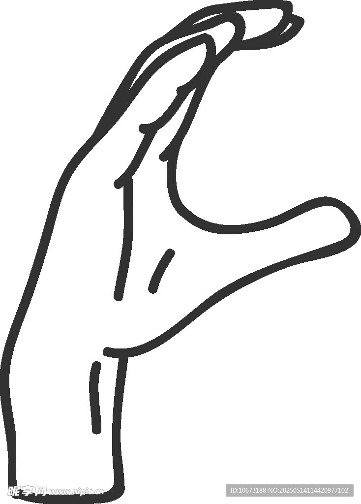 手勢(shì)輪廓圖