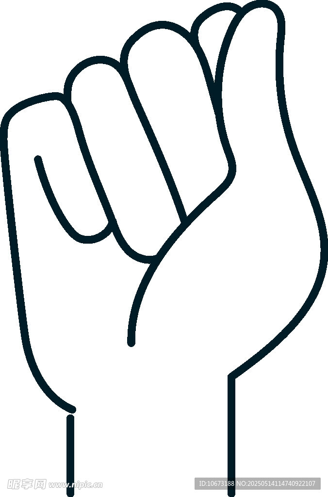 握拳手勢圖標(biāo)