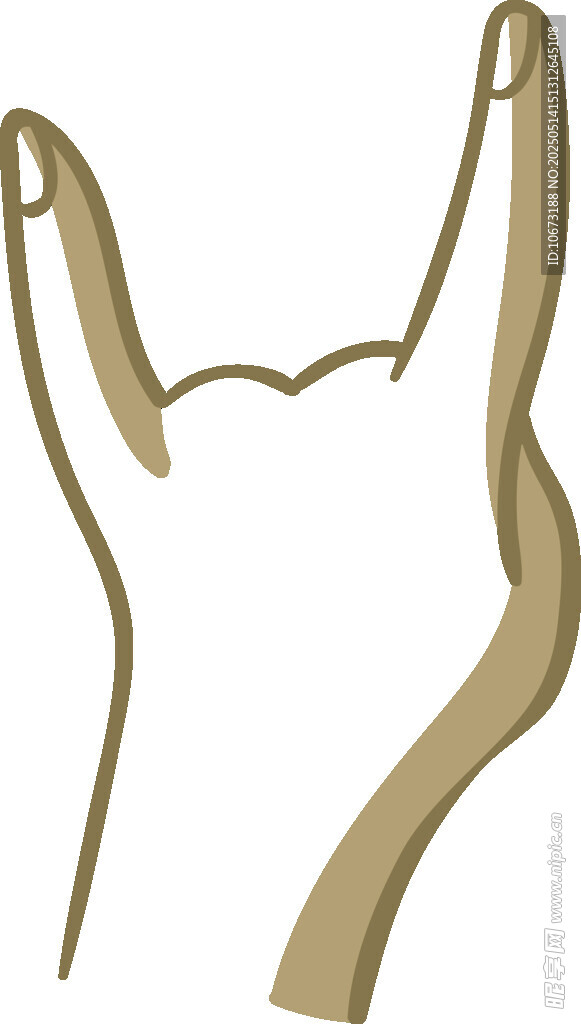 簡約手勢線條插畫
