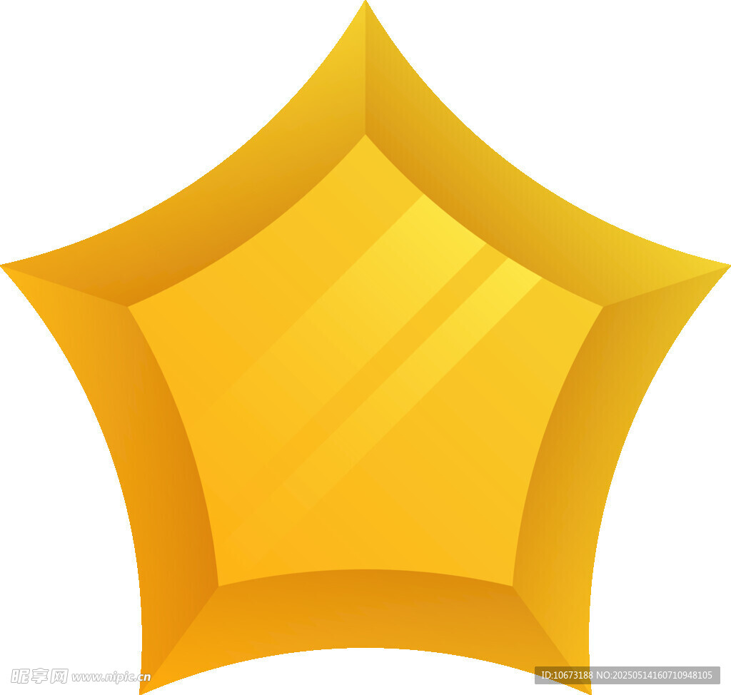 金色五角星圖標(biāo)