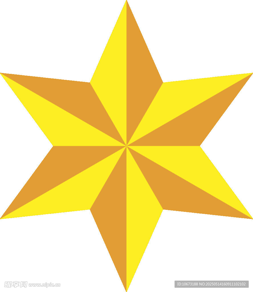 黃色八角星圖案