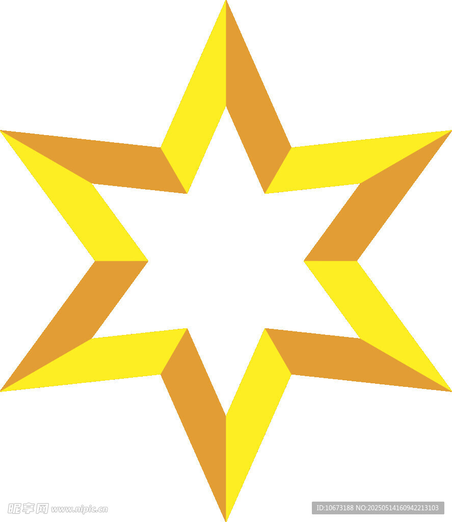 黃色五角星圖案設(shè)計(jì)
