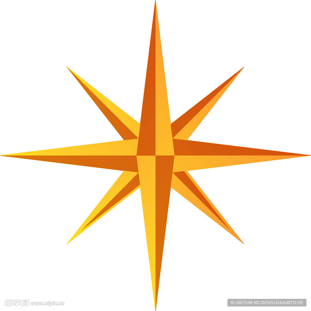 橙色八角星圖標(biāo)