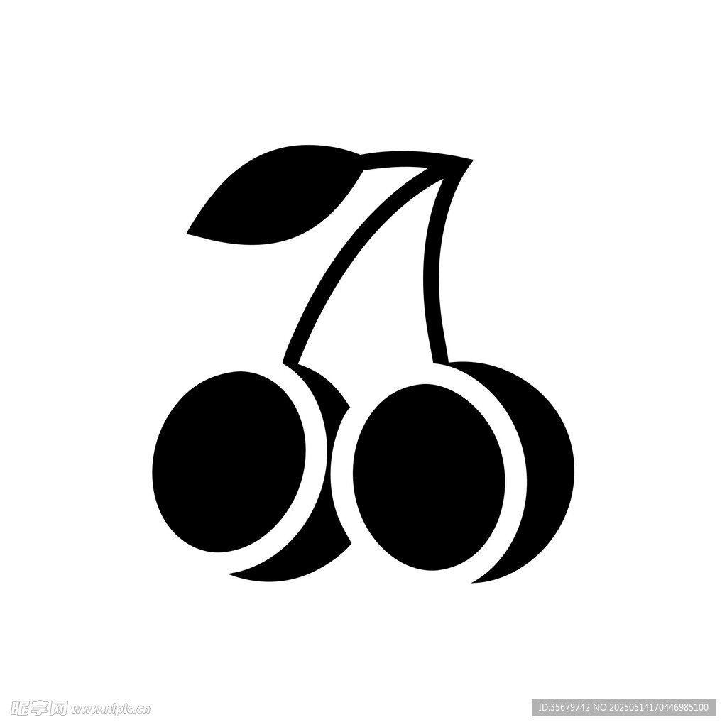 簡約櫻桃圖標(biāo)LOGO