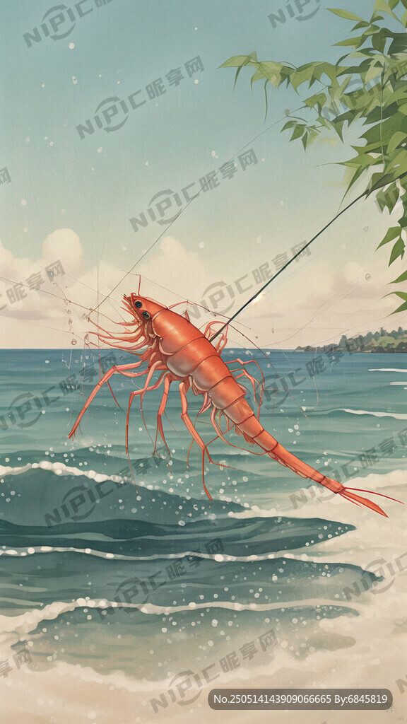 釣蝦海報