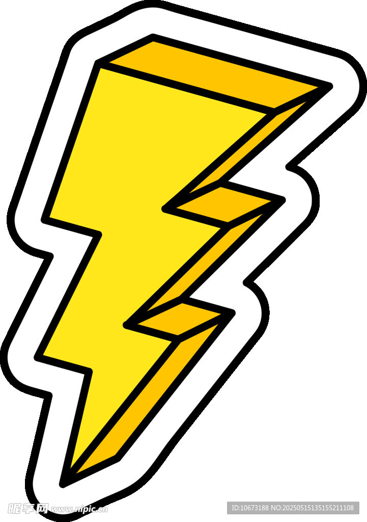 黃色閃電圖標
