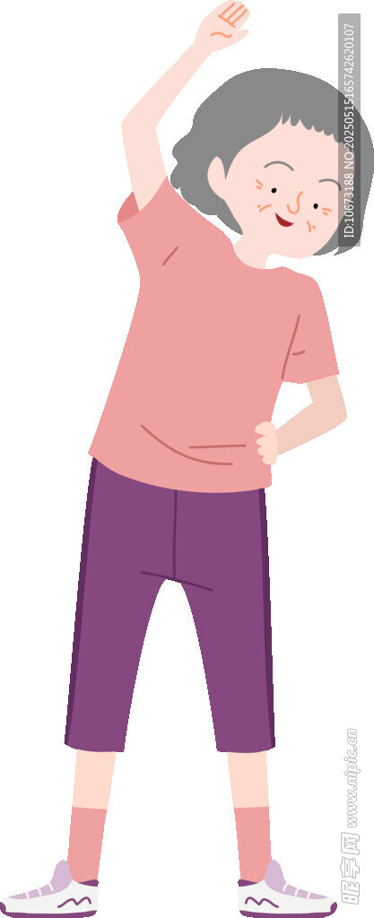女孩做伸展運動