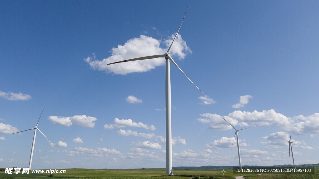 草原上的風力發電機組