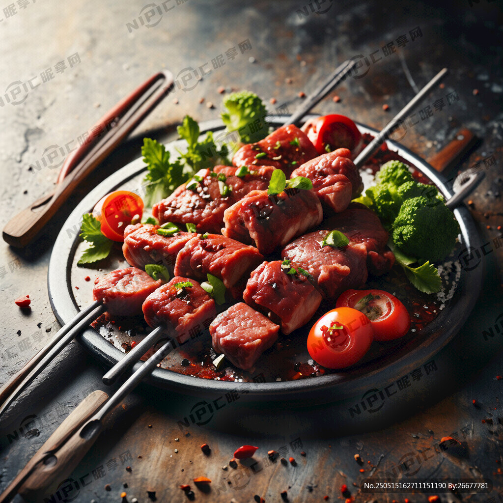鐵簽 嫩生牛肉串