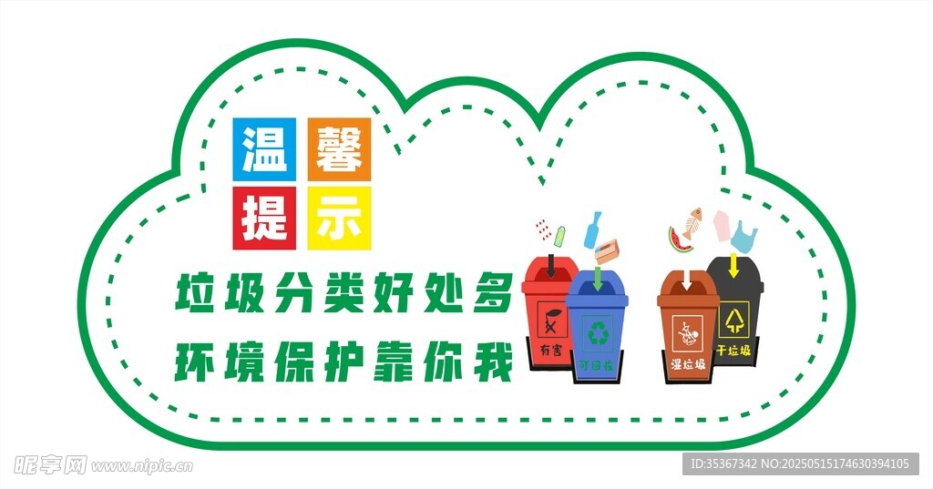 垃圾分類宣傳圖標設計