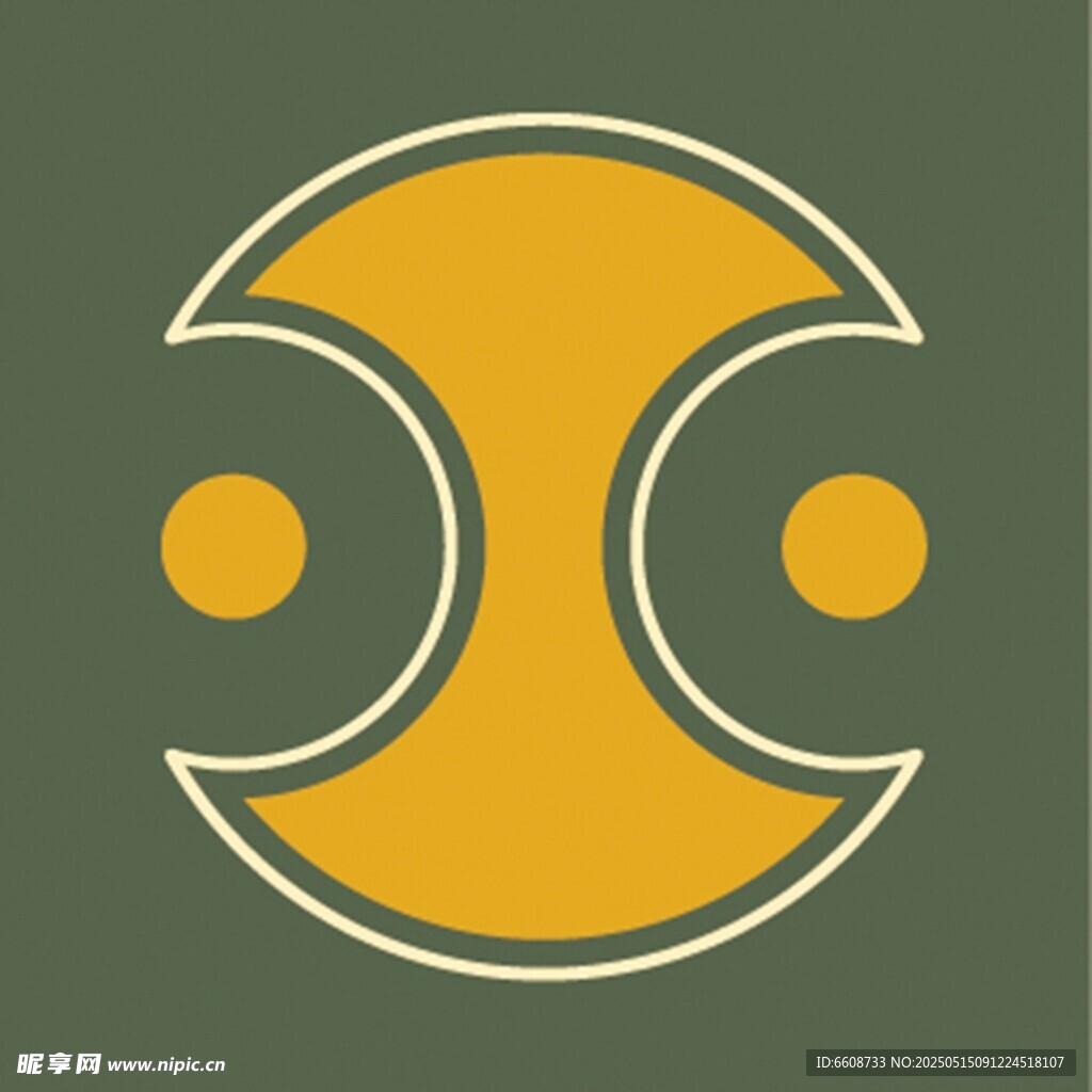 抽象幾何圓形圖案設計