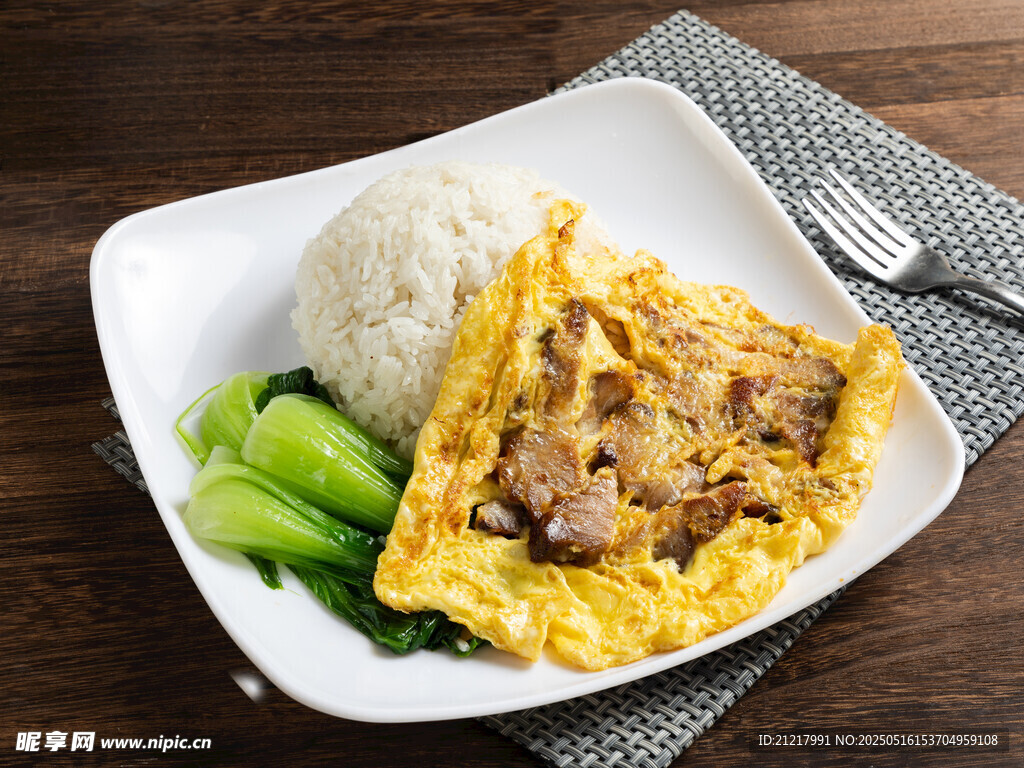 港式叉燒煎蛋飯