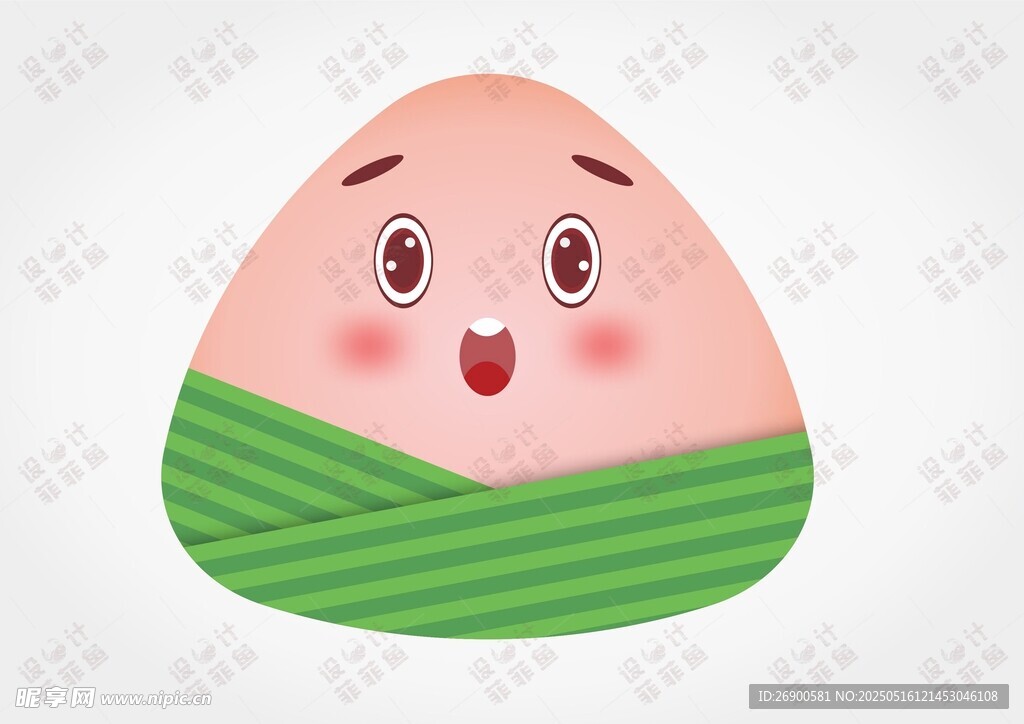 可愛卡通粽子形象