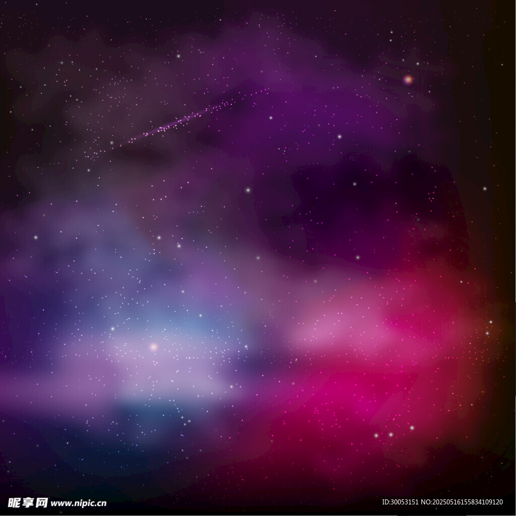 夢幻絢麗的宇宙星云景象