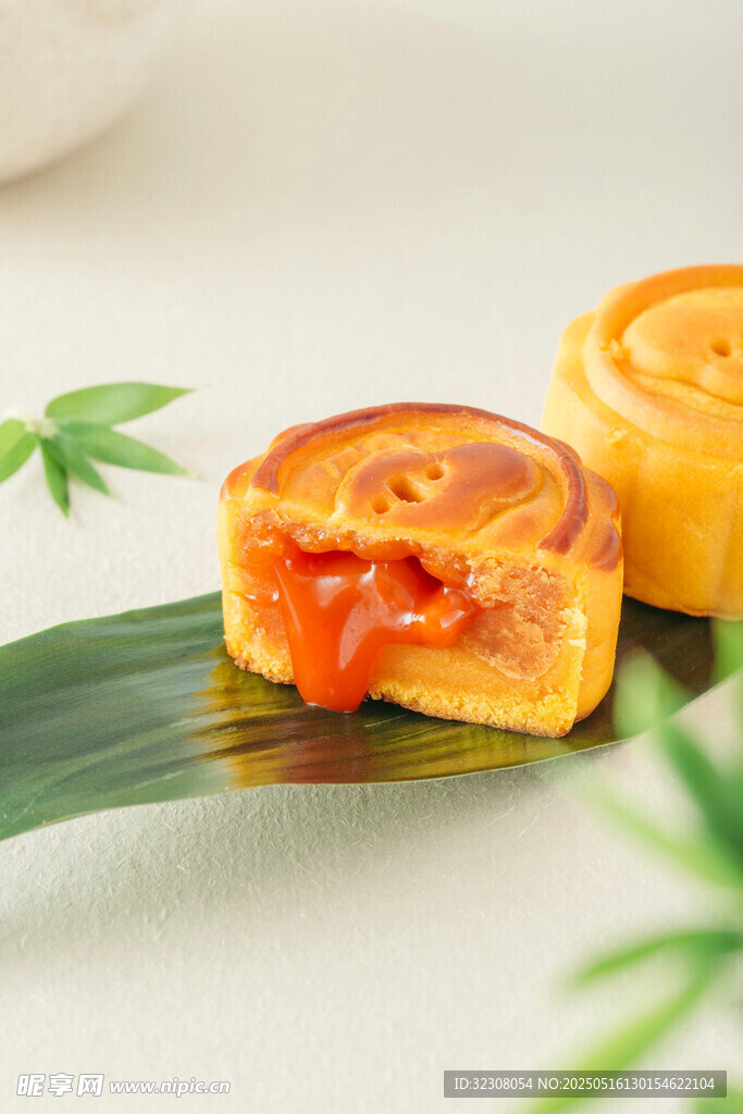 流心月餅特寫
