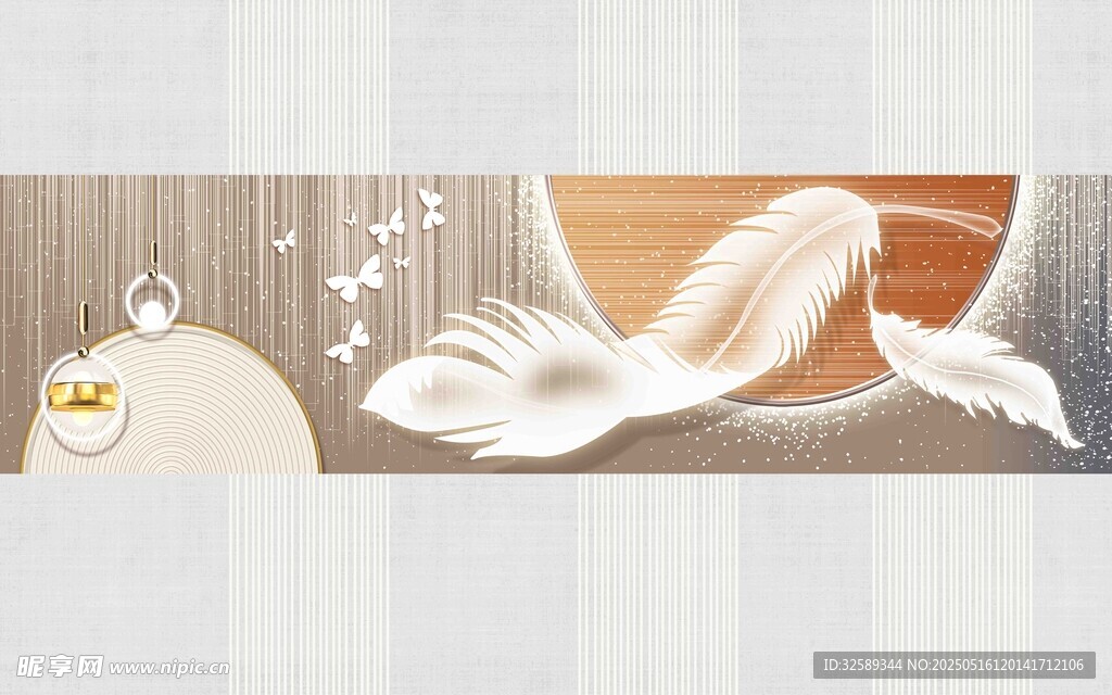 中式飛鳥裝飾畫藝術圖案