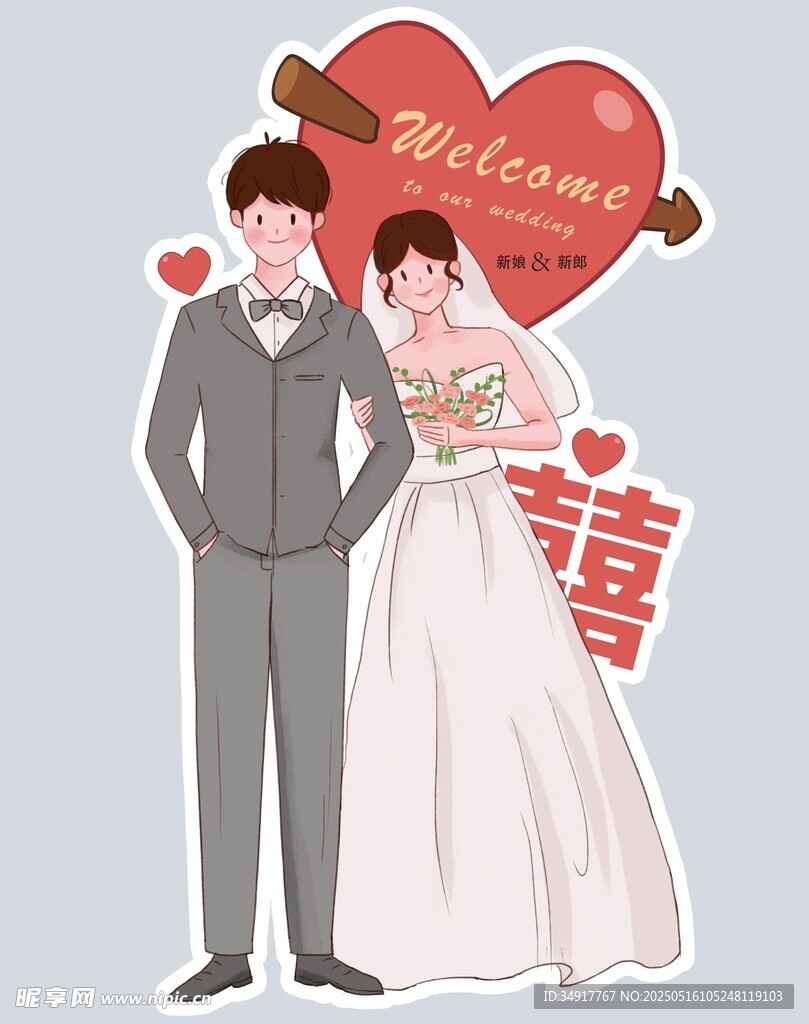 婚禮指引立牌