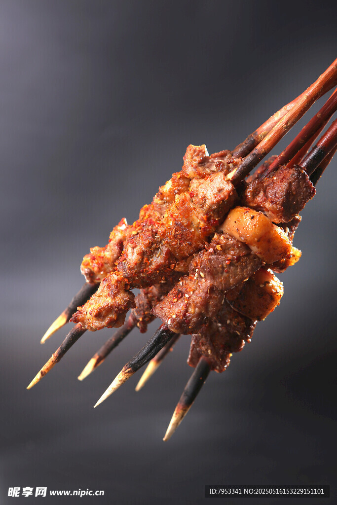 美味烤肉串特寫(xiě)