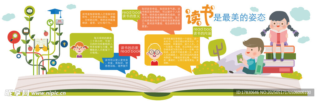 打開書本開啟多彩知識世界