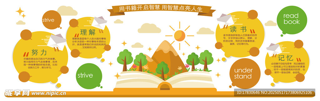 可愛(ài)動(dòng)物森林主題插畫(huà)