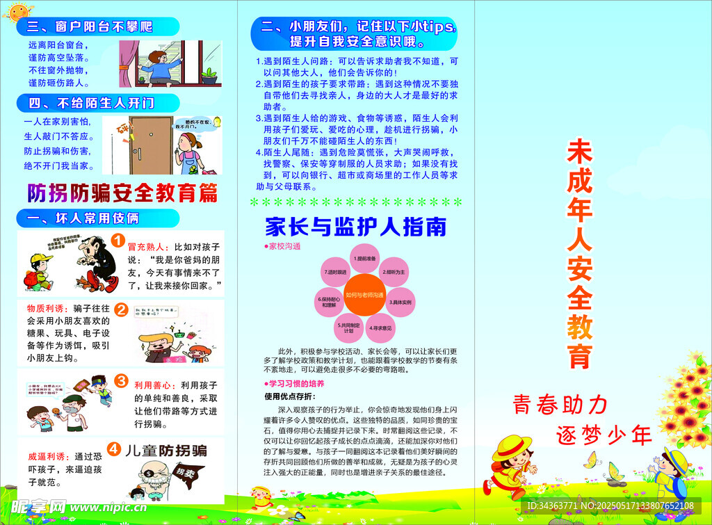 兒童安全教育宣傳海報