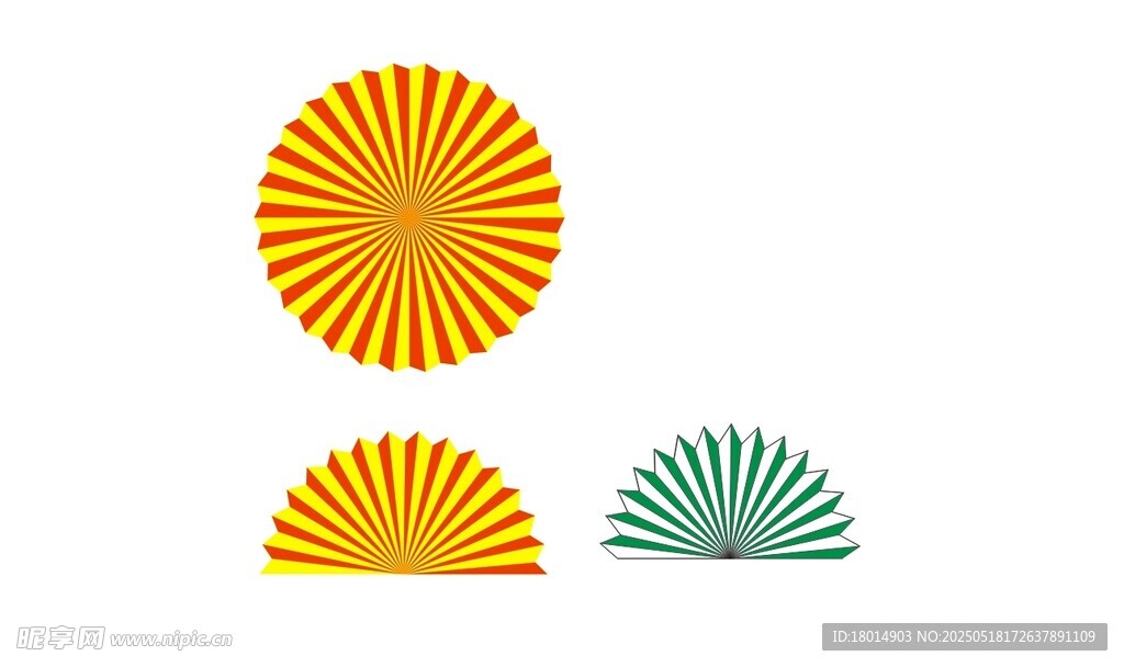 扇子矢量圖
