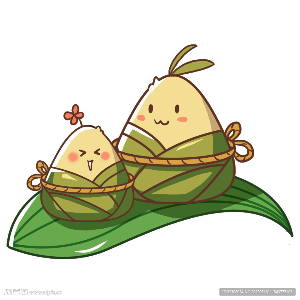可愛粽子卡通形象