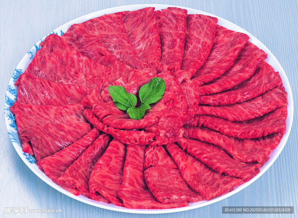 鮮切牛肉擺盤 清新誘人