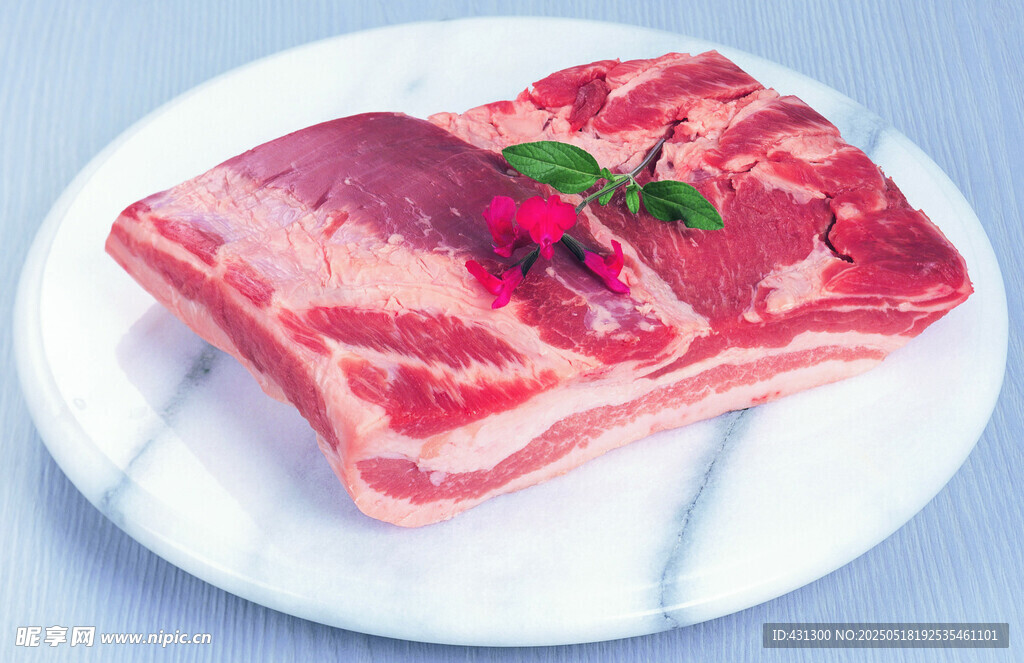 新鮮美味生牛肉切片