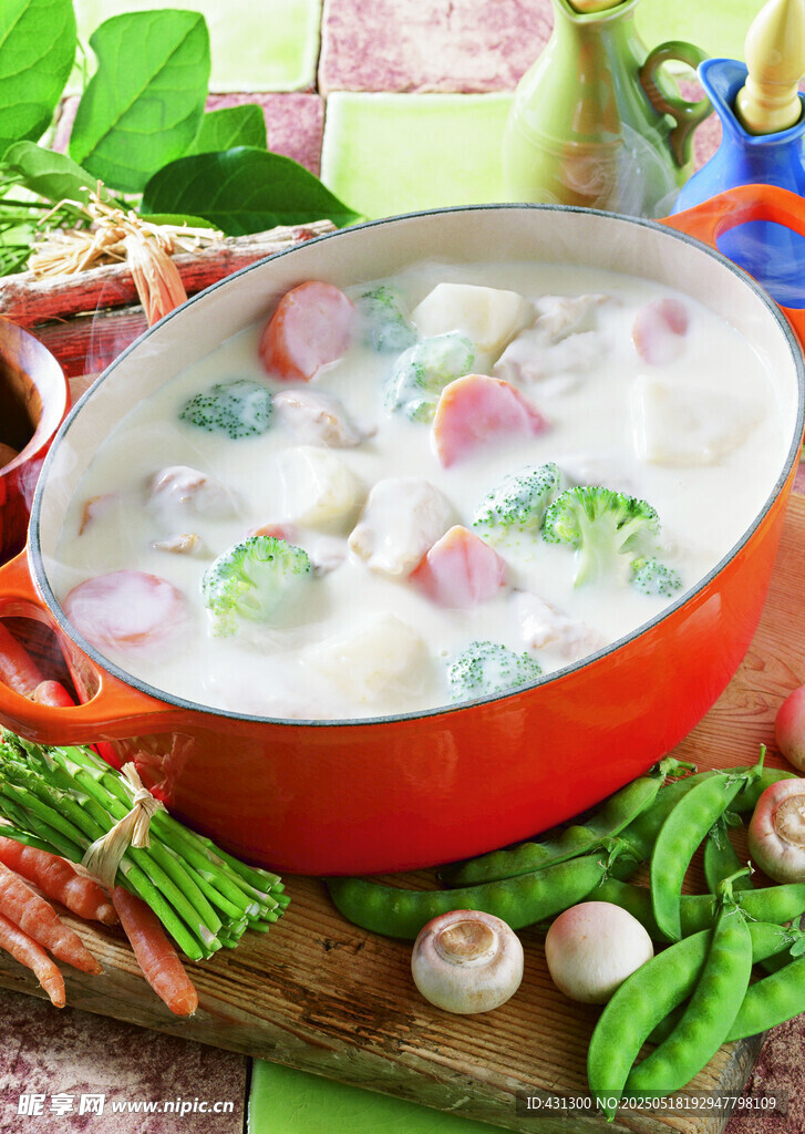 美味蔬菜海鮮湯