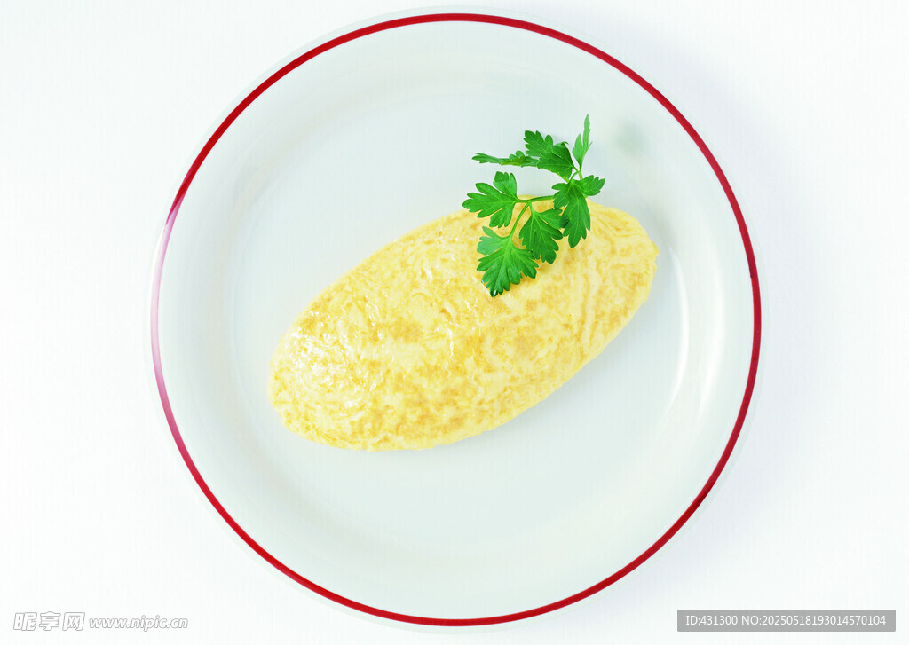 美味蛋包飯擺盤精致
