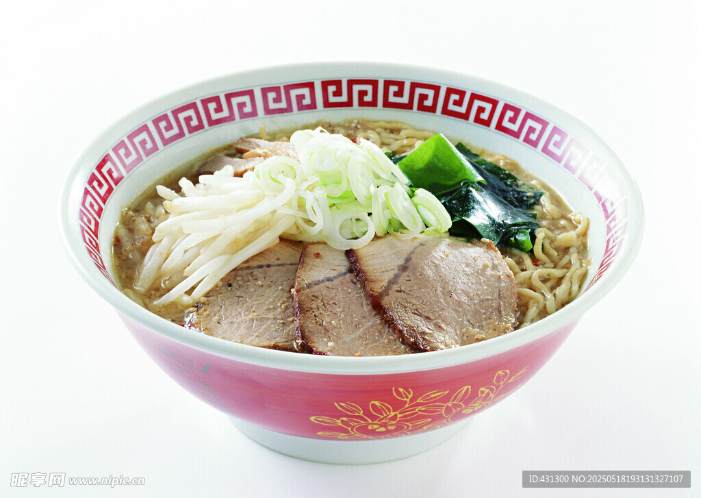 日式豚骨拉面美食特寫