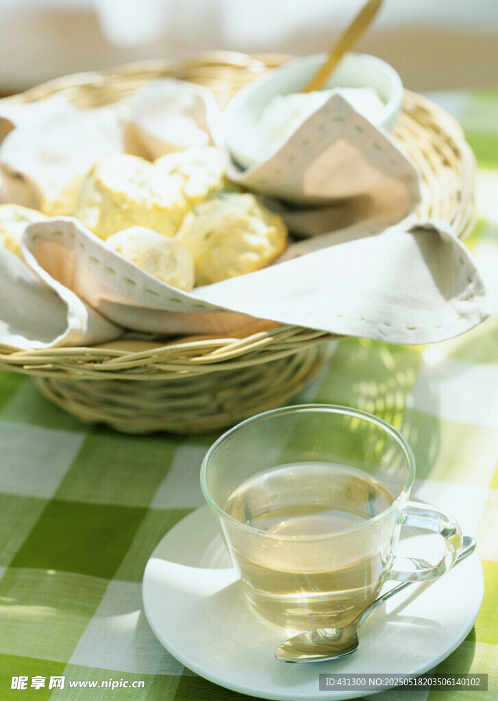 田園風下午茶點心與茶飲