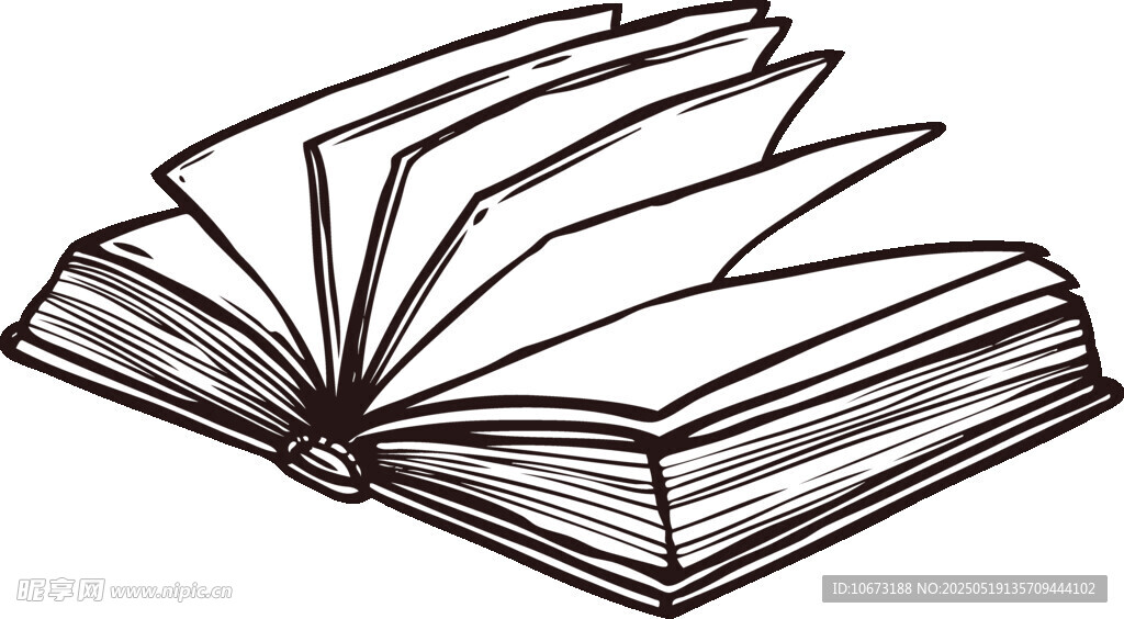 翻開的書籍