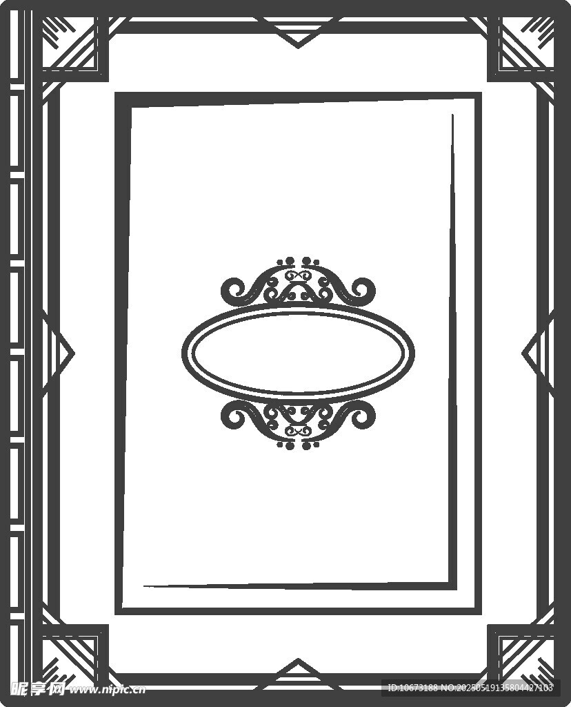 復(fù)古邊框裝飾圖案設(shè)計(jì)