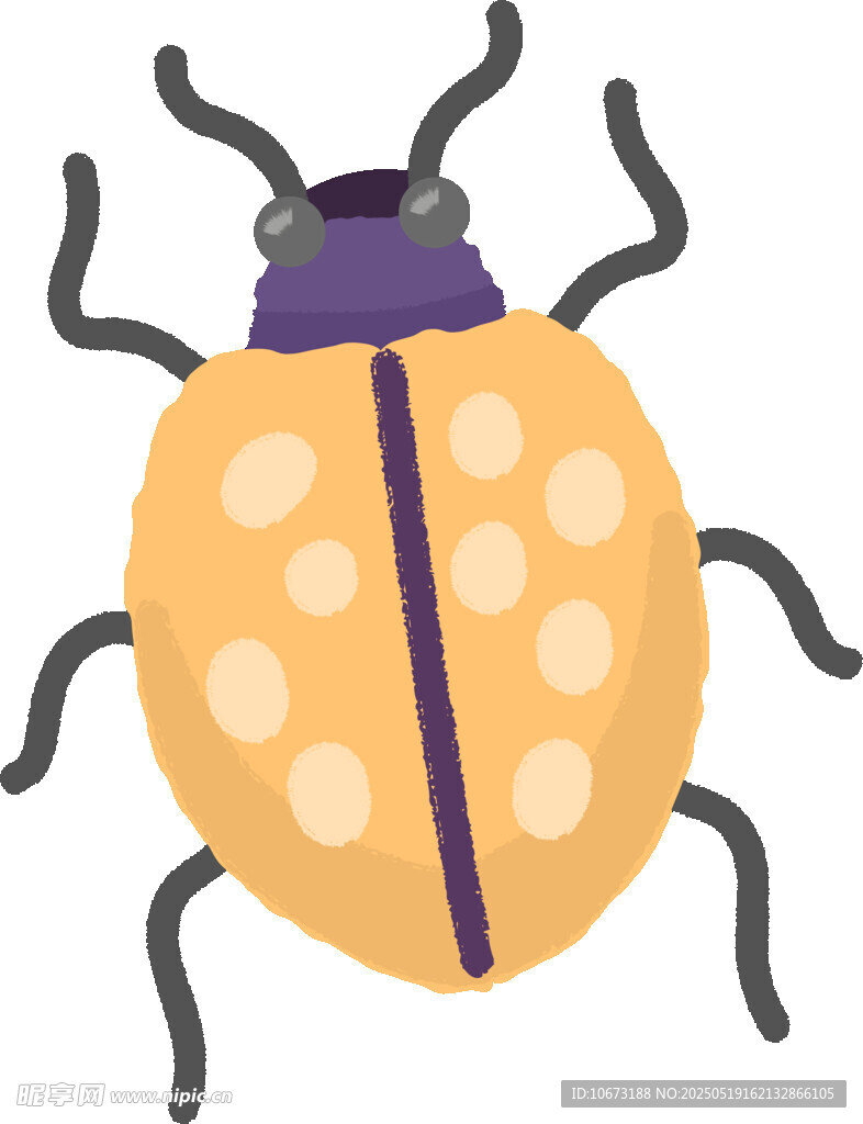 卡通瓢蟲插畫