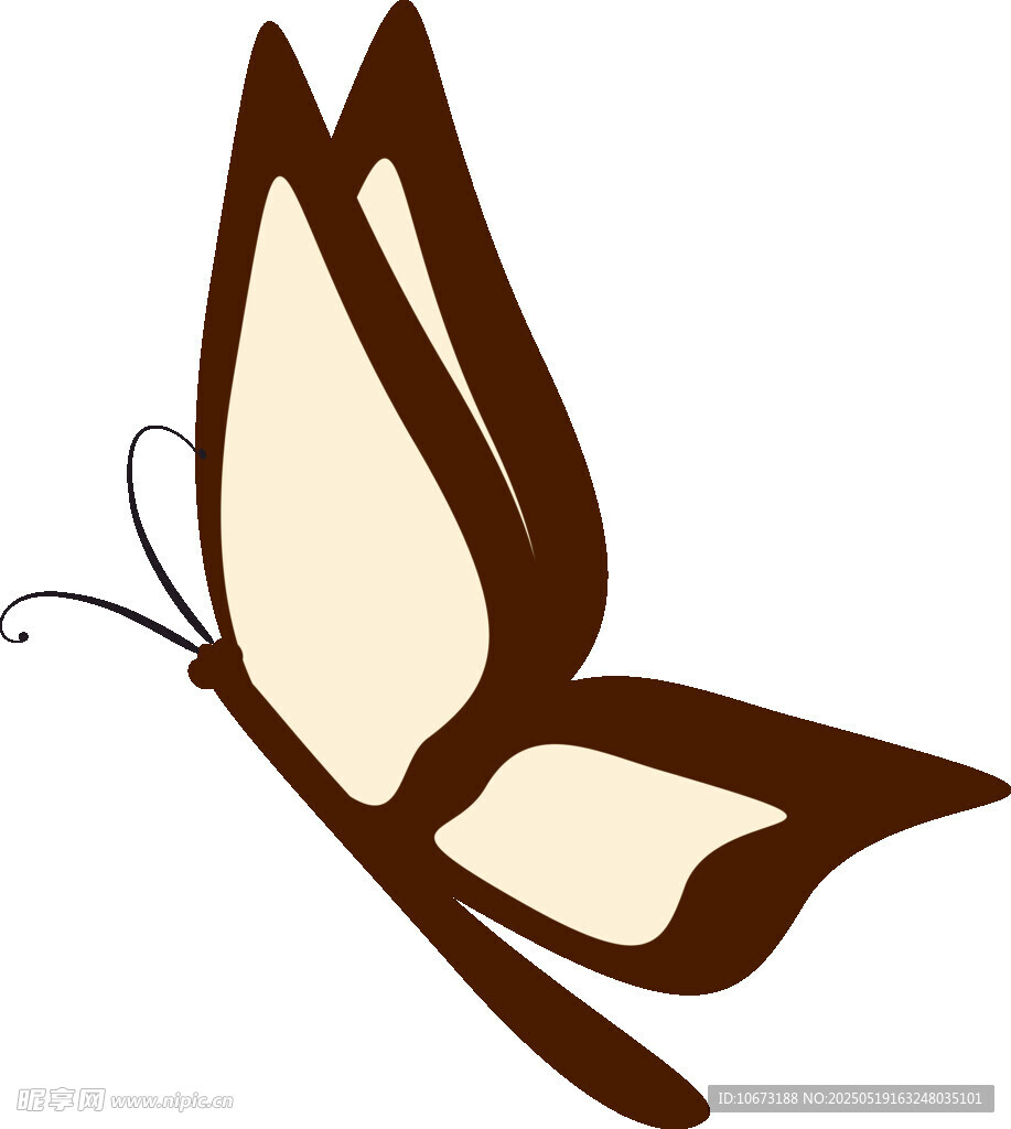 棕色蝴蝶插畫(huà)