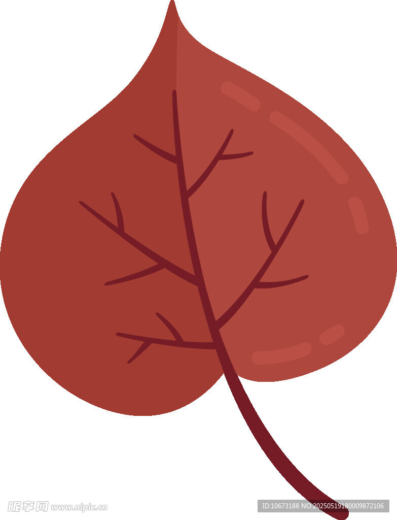 紅色楓葉插畫