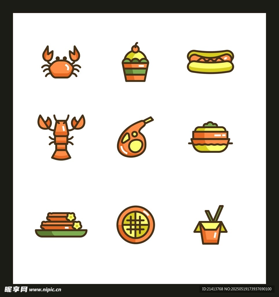 多彩美食圖標(biāo)