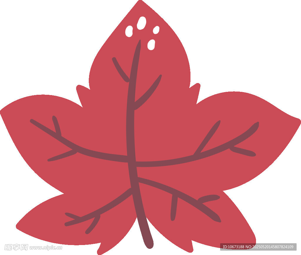 紅色楓葉插畫