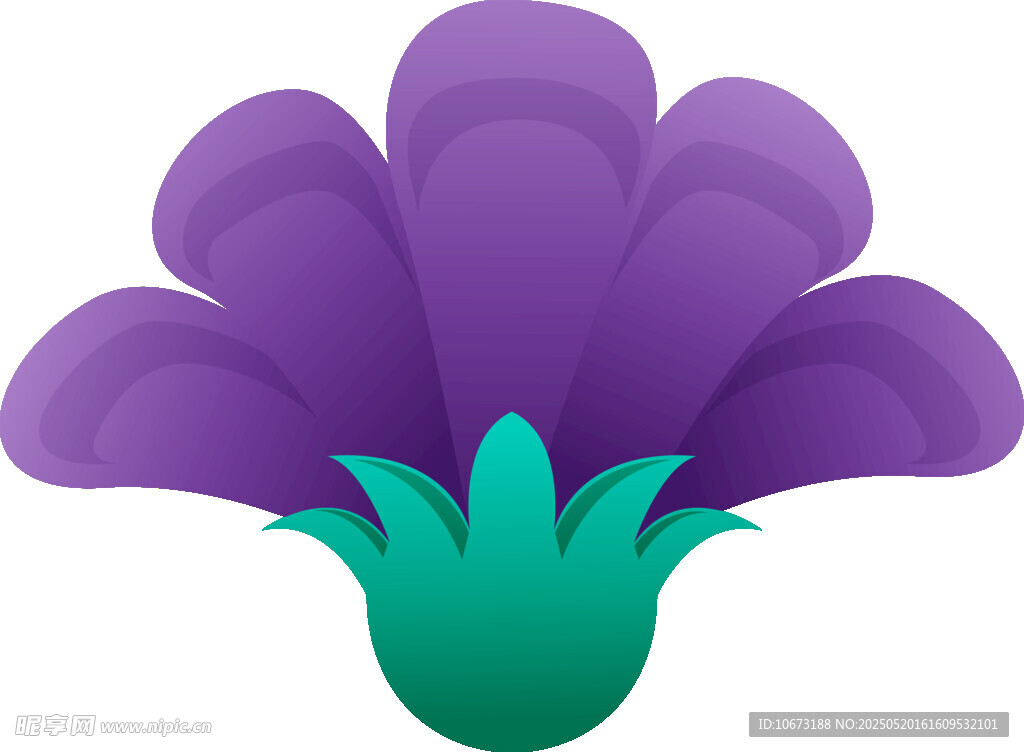 紫色花朵圖標