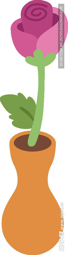 花瓶插粉花
