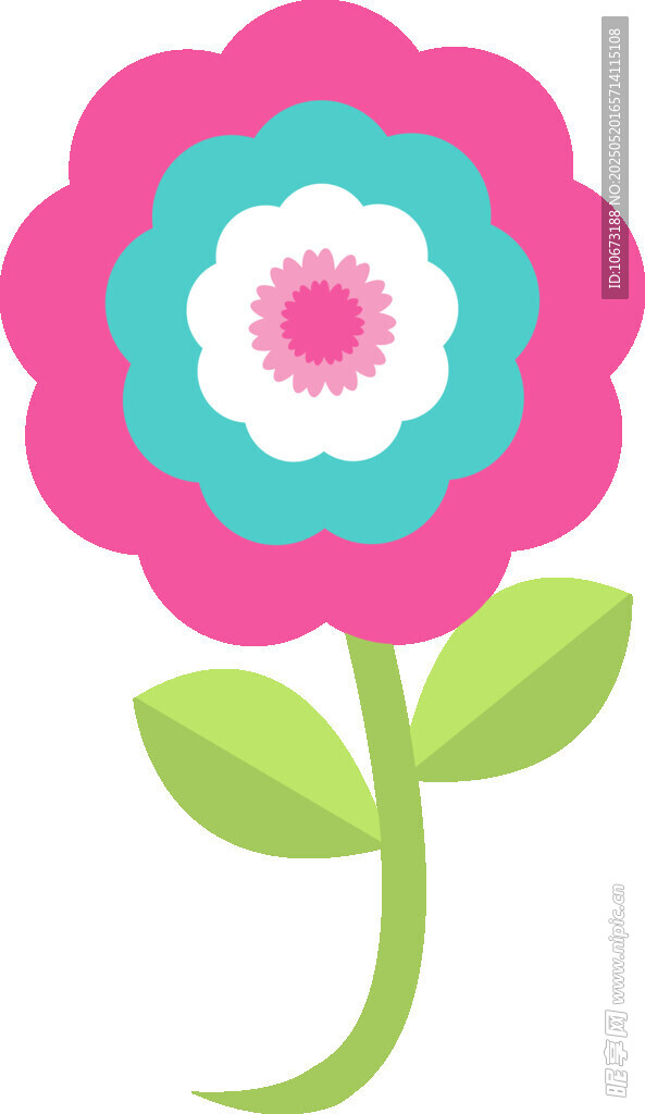 彩色花朵圖標