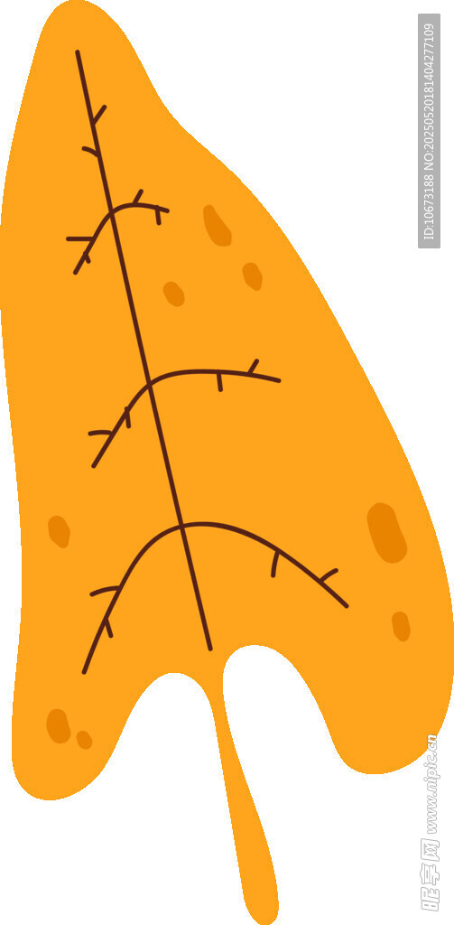 黃色楓葉插畫