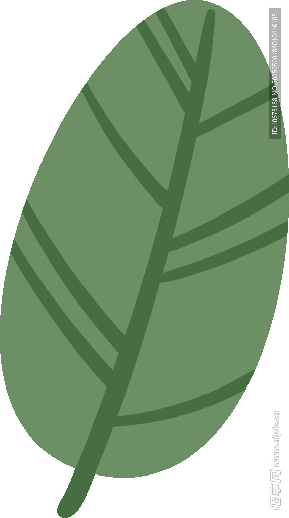 綠色葉片插畫