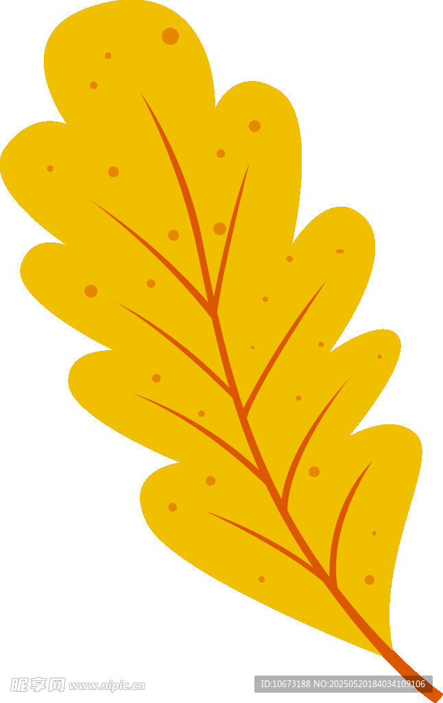 黃色楓葉插畫