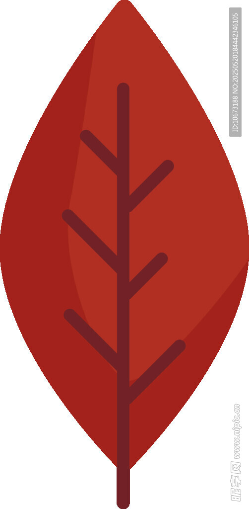 紅色葉片插畫