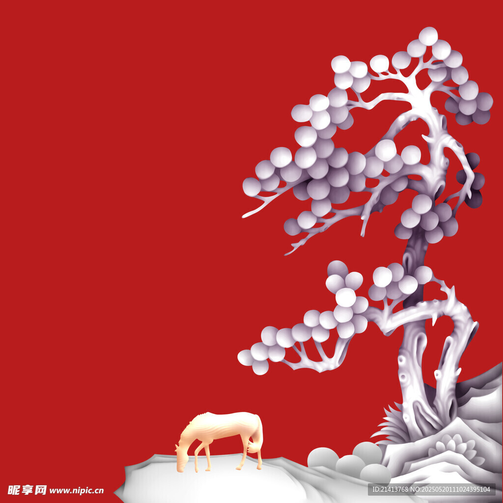 銀色樹木