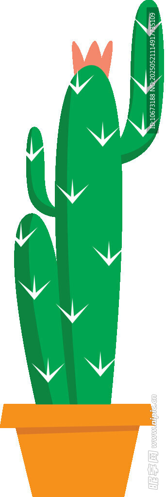 盆栽仙人掌 可愛綠植形象