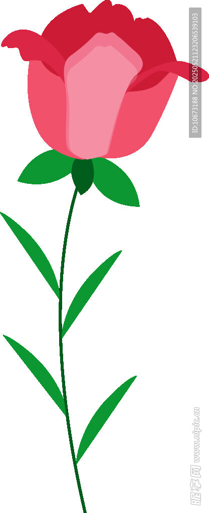 粉色花朵插畫
